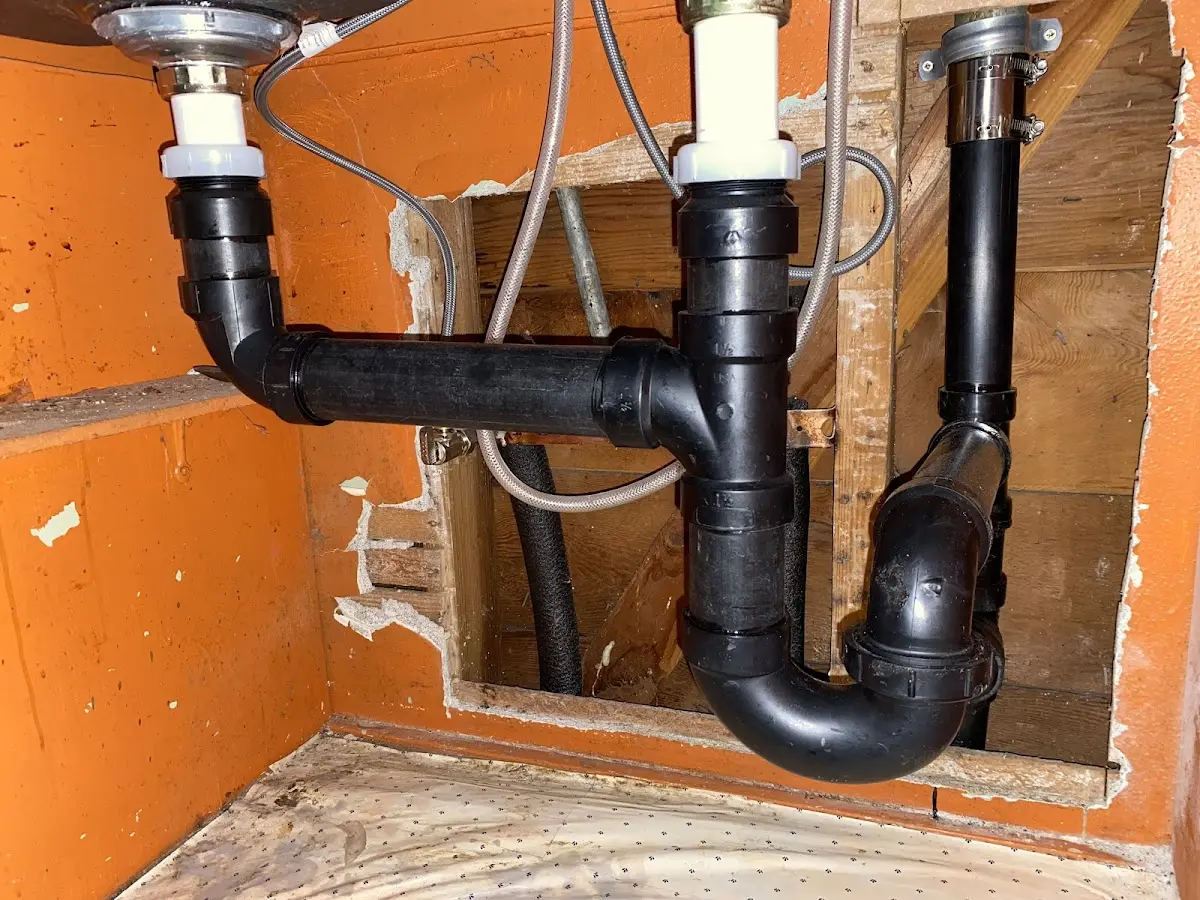 Professional Repiping Services equipment and tools on the job in Elon